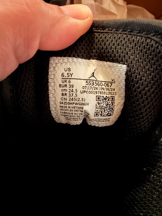 Nike Air Jordan 1 Low Black & Red Sneakers - Picture 4 of 5